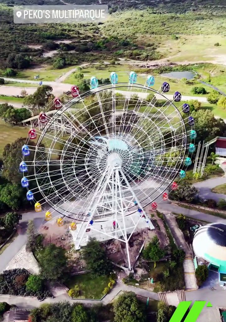 Vista aérea de la noria
